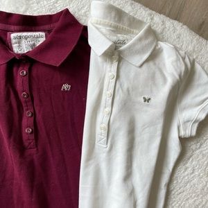 A set of 2 Aeropostale polo shirts